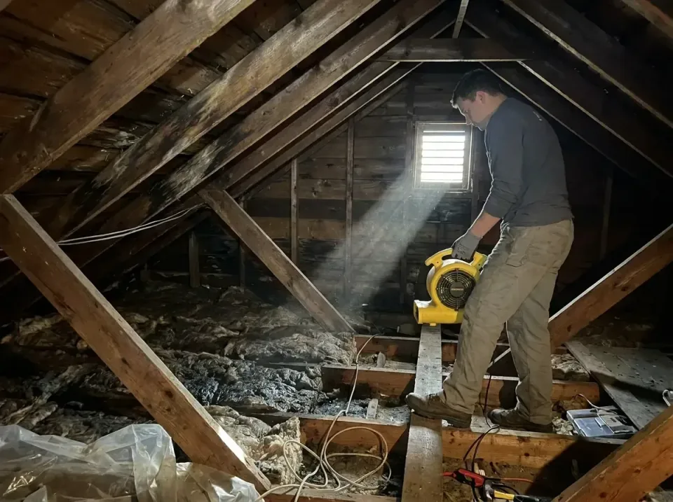 attic-water-damage-drying-proc-007 — frequently asked questions, Emergency Water Extraction & 24/7 Flood Response in Chincot…